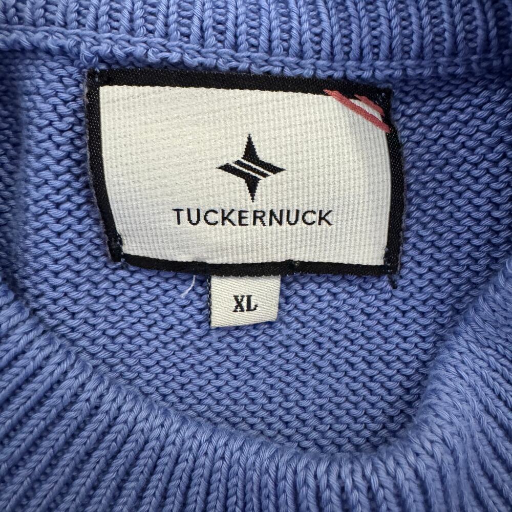 Tuckernuck Starboard Blue Bar Harbor Nautical Striped Long Sleeve Sweater XL - Picture 6 of 9